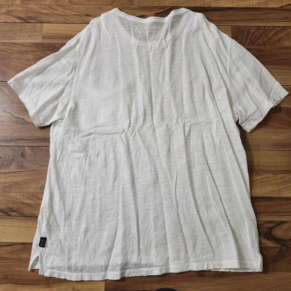Todd Snyder Linen Pocket T-Shirt White Size XL - Picture 8 of 12